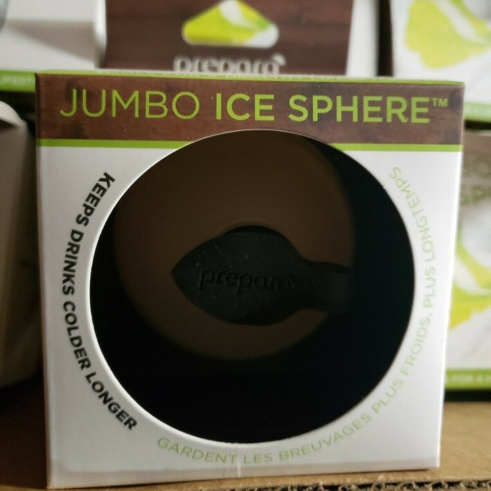Prepara 4 @ JUMBO ICE  cubes Spheres for Cocktails
